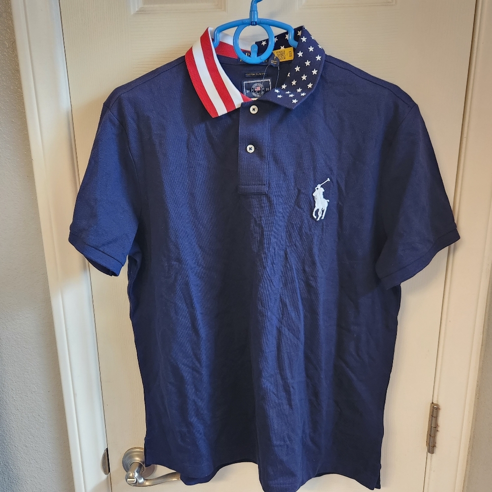 Polo by Ralph lauren 2020 tokyo paraplegic olympics USA slim fit Size L …